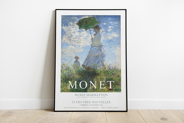 Claude Monet- plakat wystawowy Pas De LArt