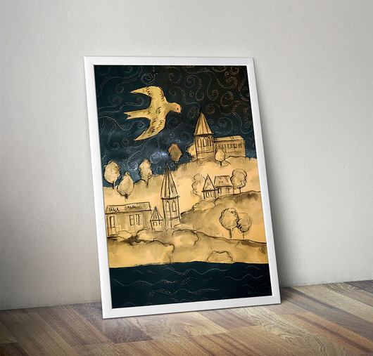 grafiki i ilustracje Praga - rysunek B2 unikat