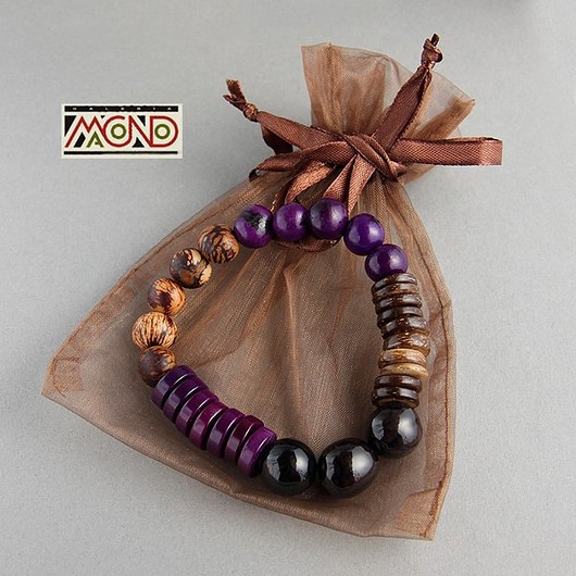 Tagua i kokos w fiolecie Galeria Macondo
