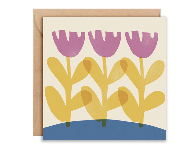 kartki okolicznościowe - wydruki Kartka kwiaty  + koperta