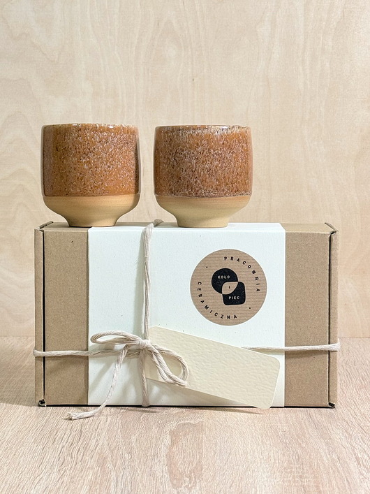 kubki Parka Prezentowa Czarki na stopce (160ml) - solony karmel