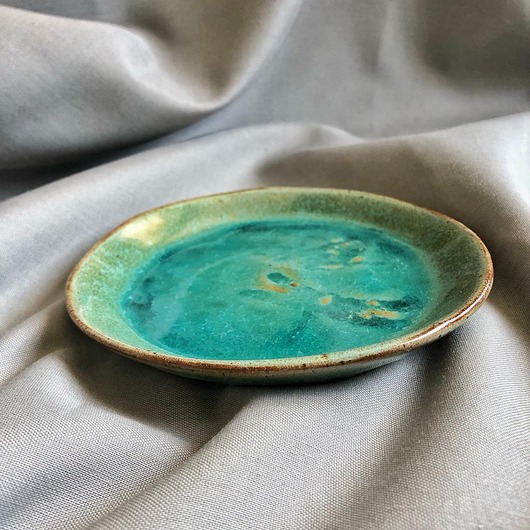 patery i talerze Talerzyk ceramiczny Turkus 2