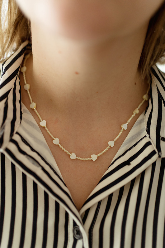 naszyjniki - inne Delikatny naszyjnik serca