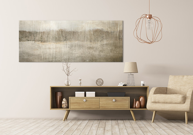 obrazy Nowoczesny obraz abstrakcyjny Cisza w pejzażu 147x60cm