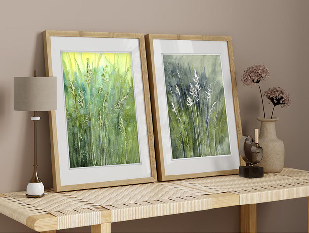 obrazy Zestaw 2 akwareli