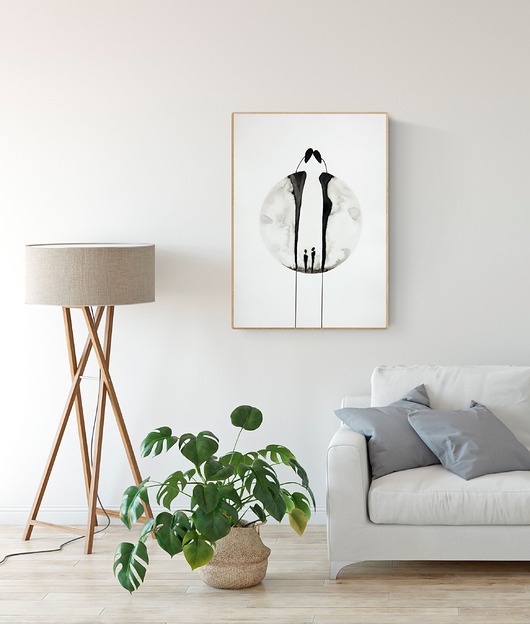 obraz 50 x 70 cm malowany ręcznie, abstrakcja Krystyna Siwek Art