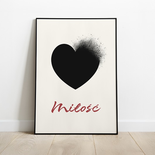 plakaty Abstrakcyjny plakat miłość, serce, do salonu, sypialni, nowoczesny.