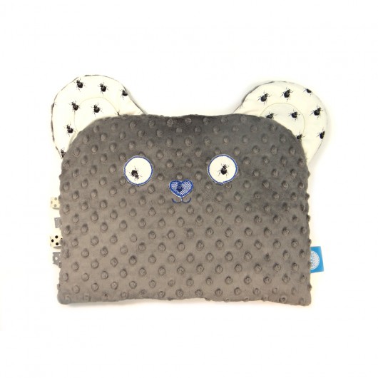 Poduszka SLEEPY BEAR robaki/szary GuGa DESIGN