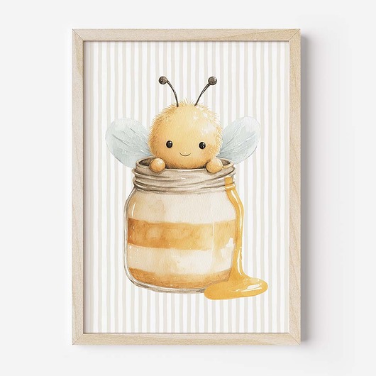 obrazy i plakaty do pokoju dziecięcego Plakat Na Ścianę Dla Dzieci Pszczółkowi Przyjaciele nr. 12