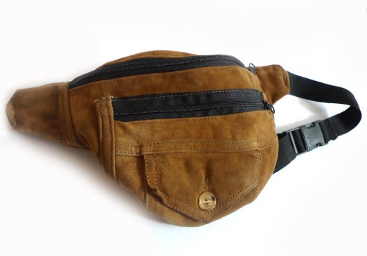 zamszowa skóra z kieszonką Maruna Upcycled