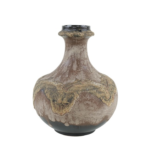 wazony Wazon ceramiczny West Germany ze szkliwem spływowym, lata 70.