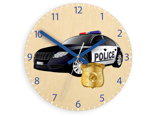 Zegar dziecięcy Policja 30cm ModernClock