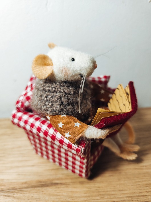 akcesoria różne Myszka Fiszka -Myszka wełna filc