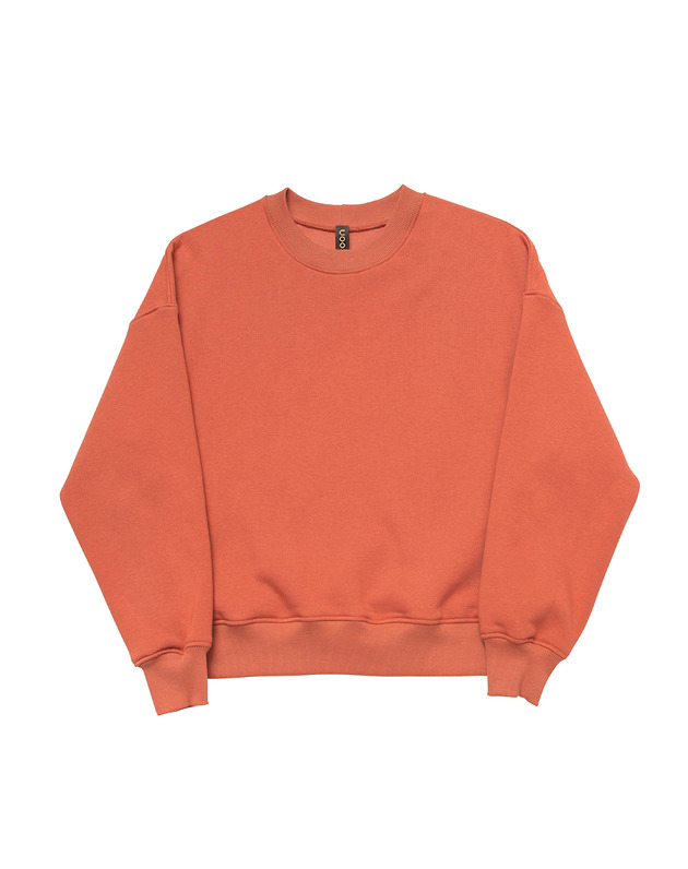 bluza bez kaptura damska Bluza basic orange