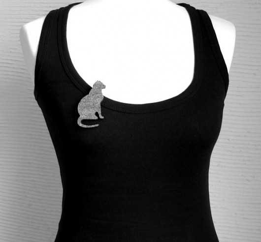 felt cat... felt label