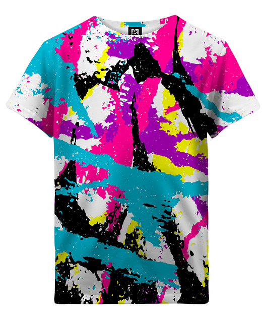 t-shirty dla chłopców T-shirt Boy DR.CROW Psychodelic Graffiti