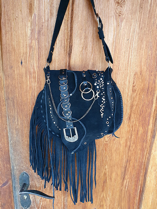 torby na ramię Skórzana torba gothic pagan