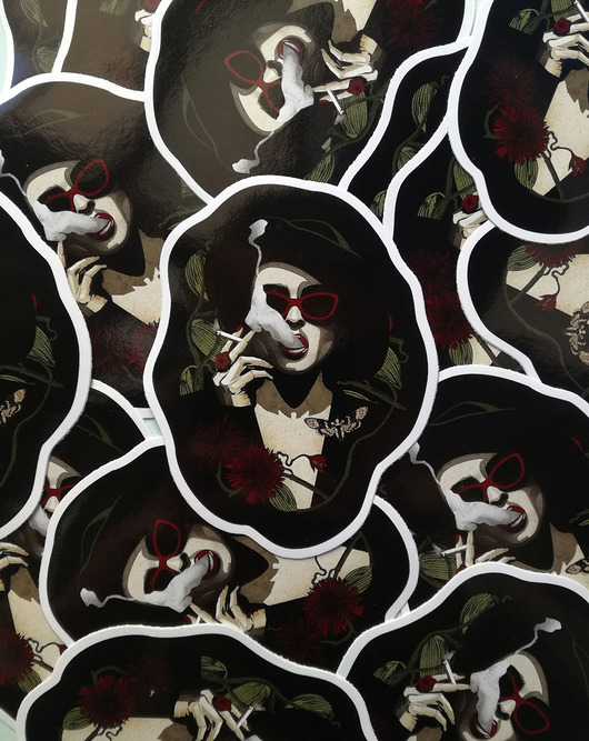 Marla naklejka wodoodporna 9 cm x 7,8 Żaneta Antosik PRINTS