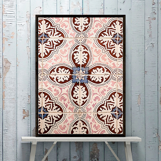 PLAKAT ROSY BROWN  / L (61x91cm) Sun Patterns