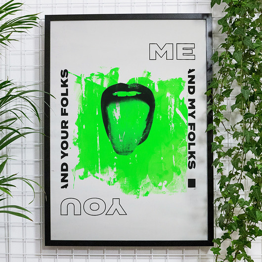 Plakat Folks - sitodruk Pracownia Witryna