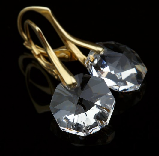 kryształ Swarovski crystal octagon w złocie mellody