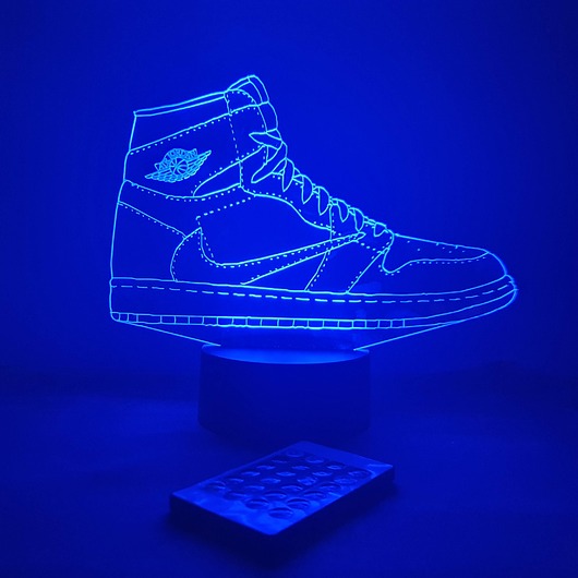 dekoracje świetlne Lampka LED na prezent AIR JORDAN  TRAVIS ulubione buty