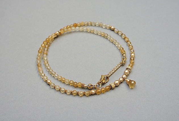 chokery Cytryn vol. 2 /choker/ naszyjnik - Szlachetna kolekcja