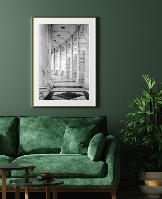 plakaty PLAKAT architektura, czarno-biały foto
