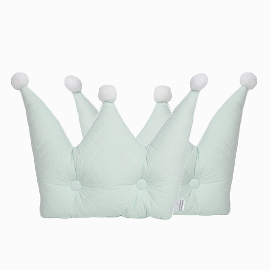 Poduszka korona Royal miętowa Roomee Decor