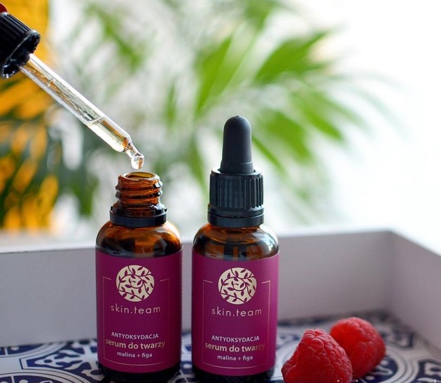 ANTYOKSYDACJA serum do twarzy malina + figa Skin Team