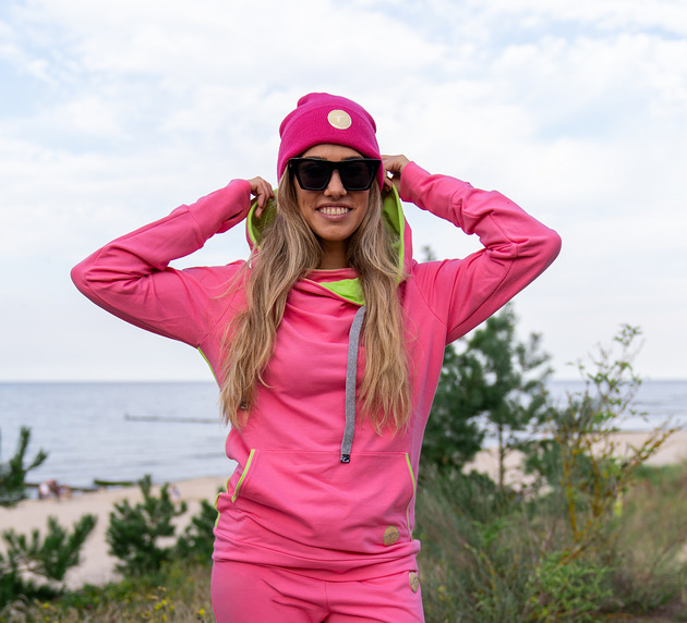 bluza z kapturem damska Big Hood