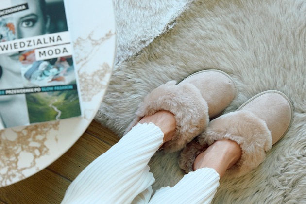 kapcie damskie Ekskluzywne skórzane kapcie Vanuba