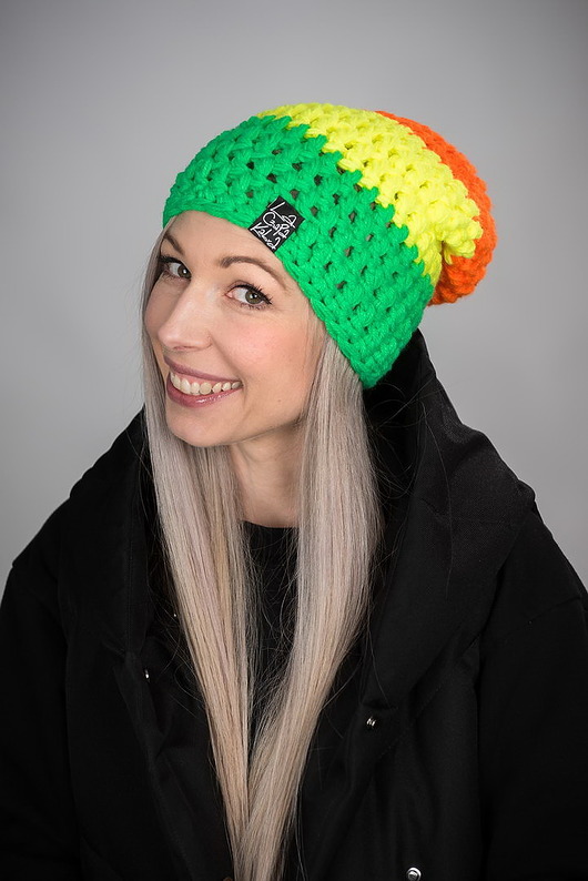 czapki damskie Czapka Tricolour 11