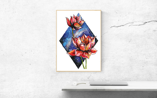 Wydruk  ilustracji Lotos Arty arty