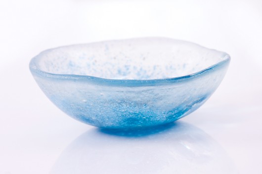 Błękitna salaterka Fusing Glass