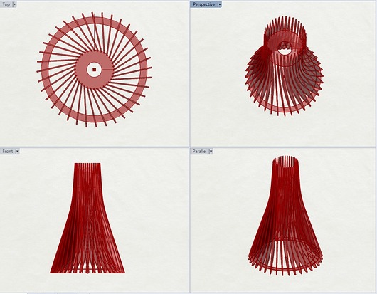LAMPA WISZĄCA - projekt na życzenie ignelparametricdesign