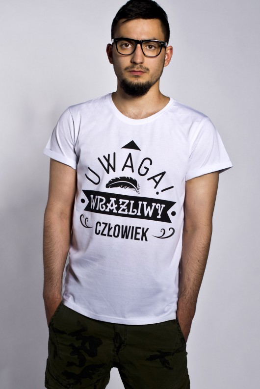 Koszulka Wrażliwy Człowiek ŁAP NAS