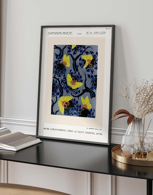 plakaty Plakat  wystawowy - wzory retro