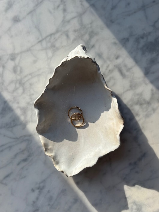 pojemniki na biżuterię Ceramiczna Ostryga Muszelka z Perłą na Biżuterię Morskie Motywy