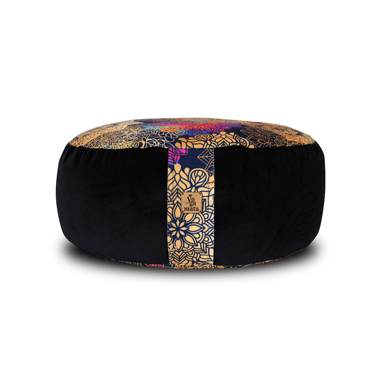 pufy do siedzenia Pufa z łuską gryki Mandala Kolor