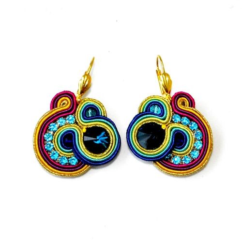 kolczyki soutache Sutaszowe kolczyki JUNEAU