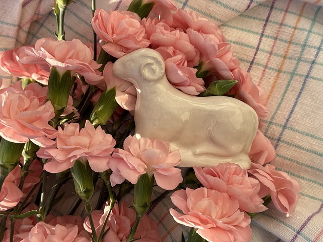 ozdoby wielkanocne Baranek wielkanocny jasny