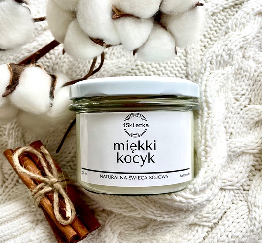 świece zapachowe MIĘKKI KOCYK świeca sojowa 235 ml