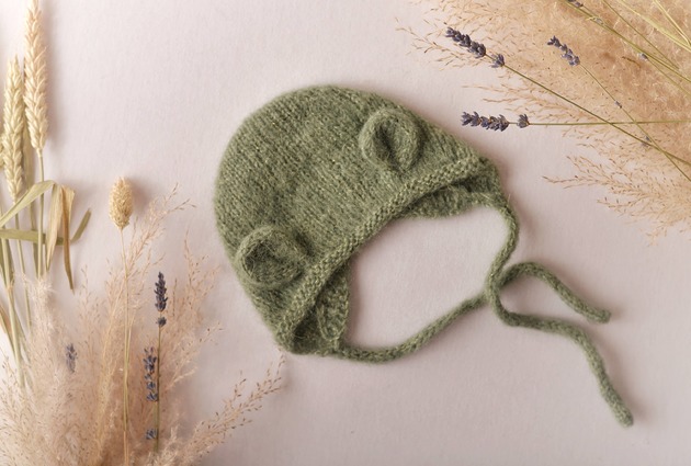 czapki dziecięce Bonetka niemowlęca Baby Alpaka + Merino