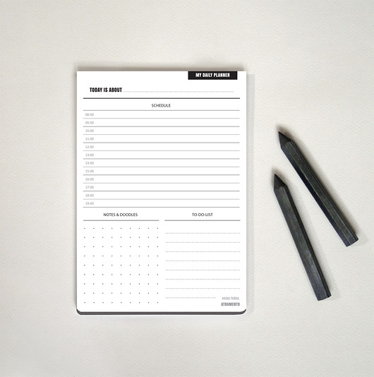 My daily planner - szary - A5 ATRAMENTO