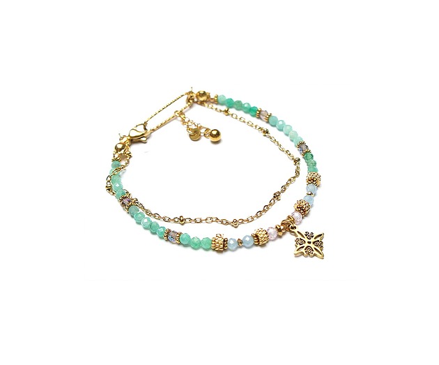 bransoletki z kamieni naturalnych Szmaragdy vol. 12  - bransoletka /14.11.25/ - Szlachetna kolekcja