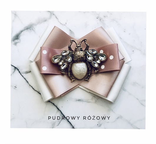 broszki Brosza Glamour  z Robalem z kryształków