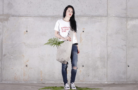 Long Boogi Bag beżowa / torebka hobo / boho hairoo