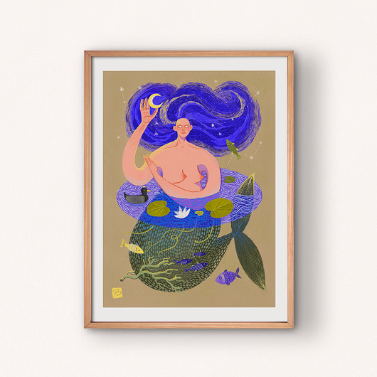 grafiki i ilustracje Space siren