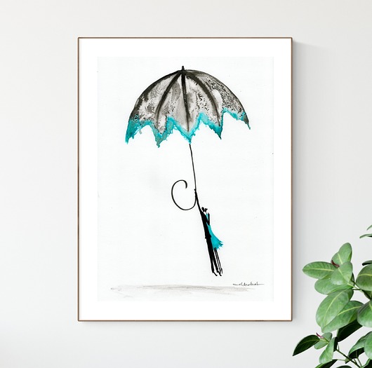 grafika 30x40 cm wykonana ręcznie Krystyna Siwek Art